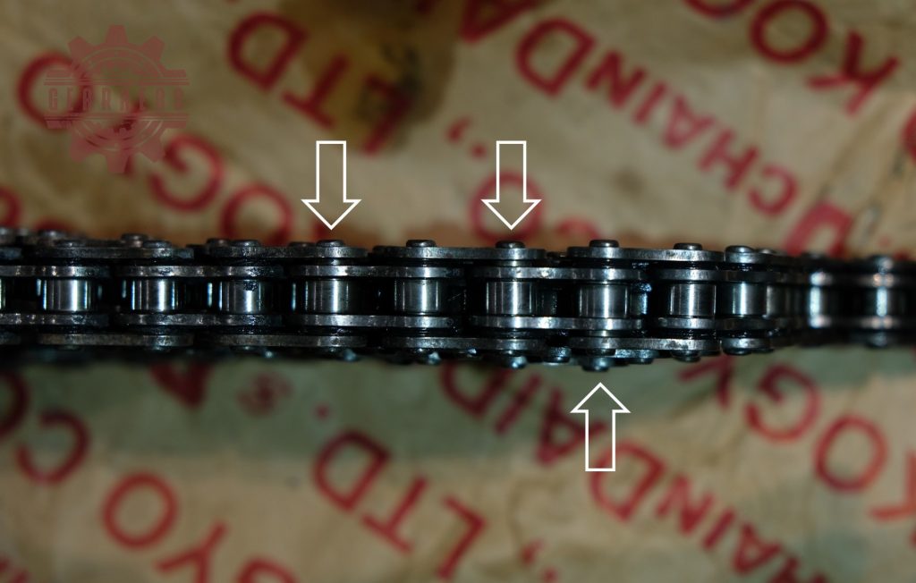 Motorcycle drive chain missing O-rings